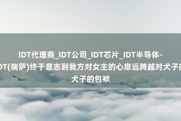 IDT代理商_IDT公司_IDT芯片_IDT半导体-关于IDT(瑞萨)终于意志到我方对女主的心扉远跨越对犬子的包袱